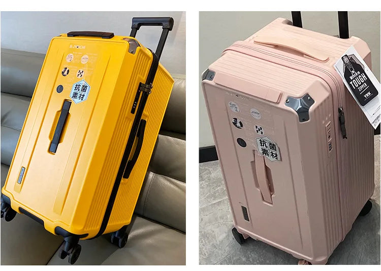 High-Quality Polycarbonate Travel Luggage — Black | KIMLUD