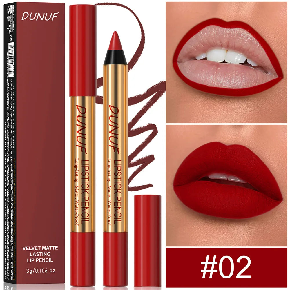 Lip Liner Pencil – Waterproof Matte Finish – Dark Red | KIMLUD