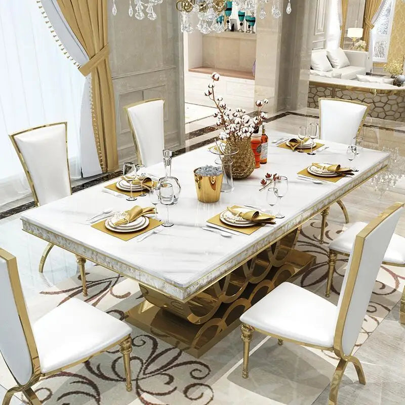 Home Furniture Luxury Modern Dining Room Sets Dining Table and Chairs Dining Table Sets Comedores Mesa De Comedor