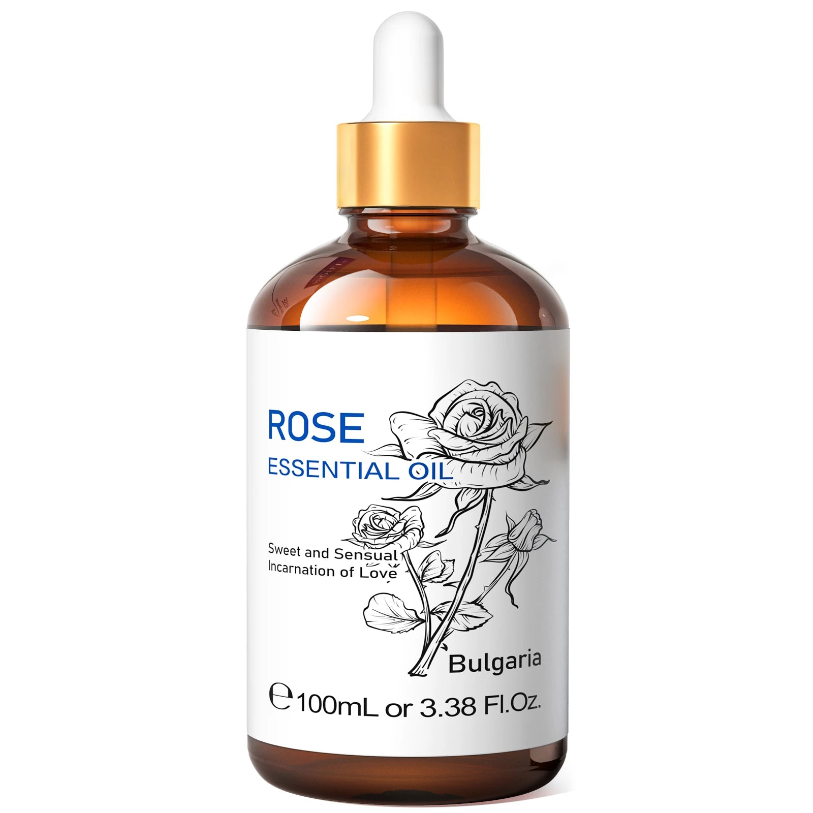 Amber Glass Bottle Jasmine Ylangylang Orange Essential Oil — Amber | KIMLUD