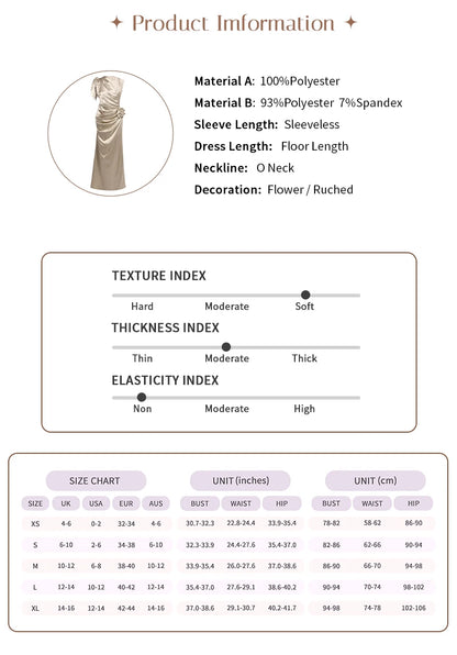 Evening Dress – One Shoulder Draped Ruched – Satin – Champagne | KIMLUD