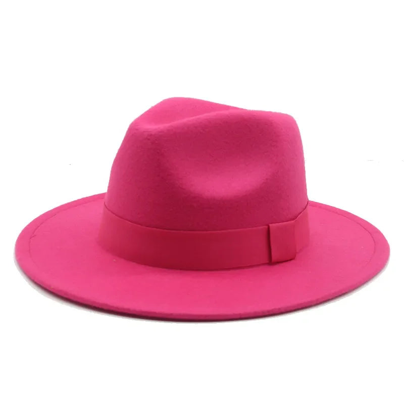 Fedora Hat – Unisex Decorative – Cotton-Polyester | KIMLUD