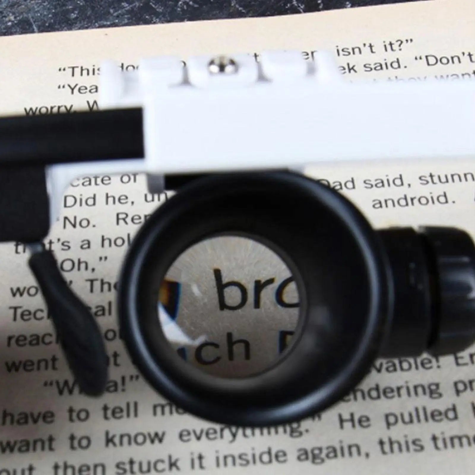 LED Head-Mounted Magnifier Loupe With Dual LED — White | KIMLUD