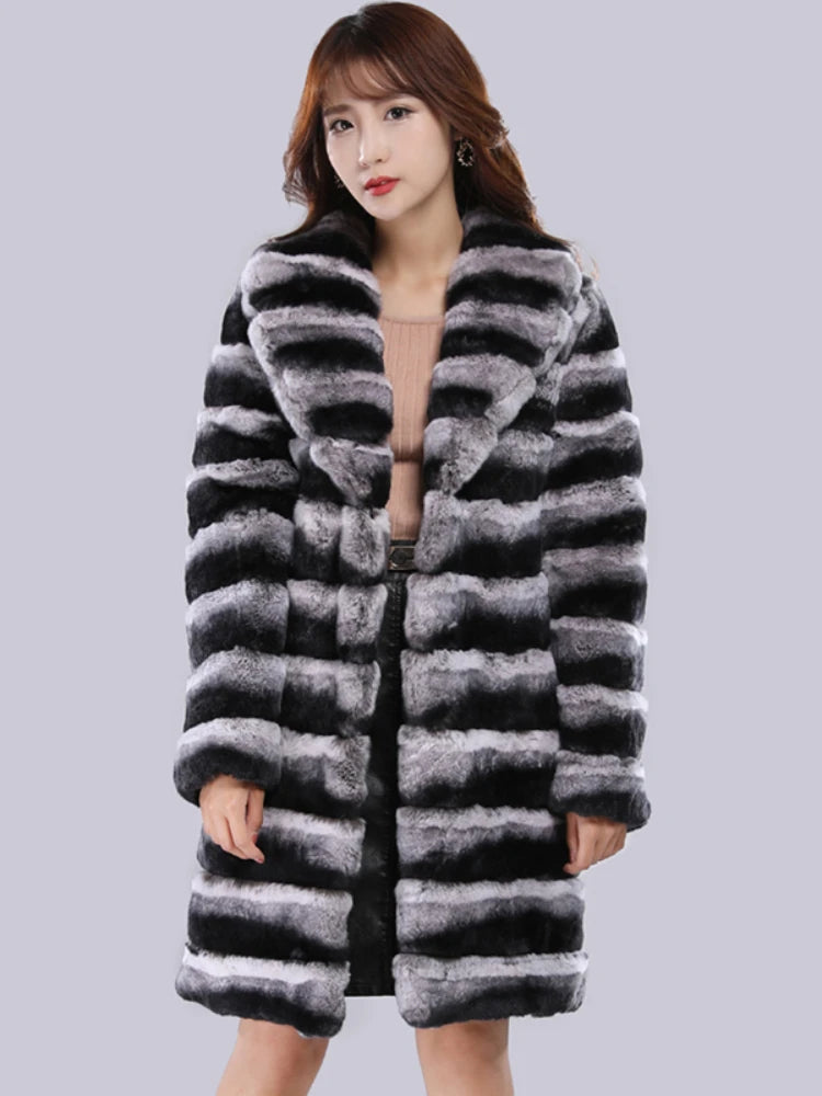Fur Coat – Winter Warmth – Man-Made Fiber – Long | KIMLUD