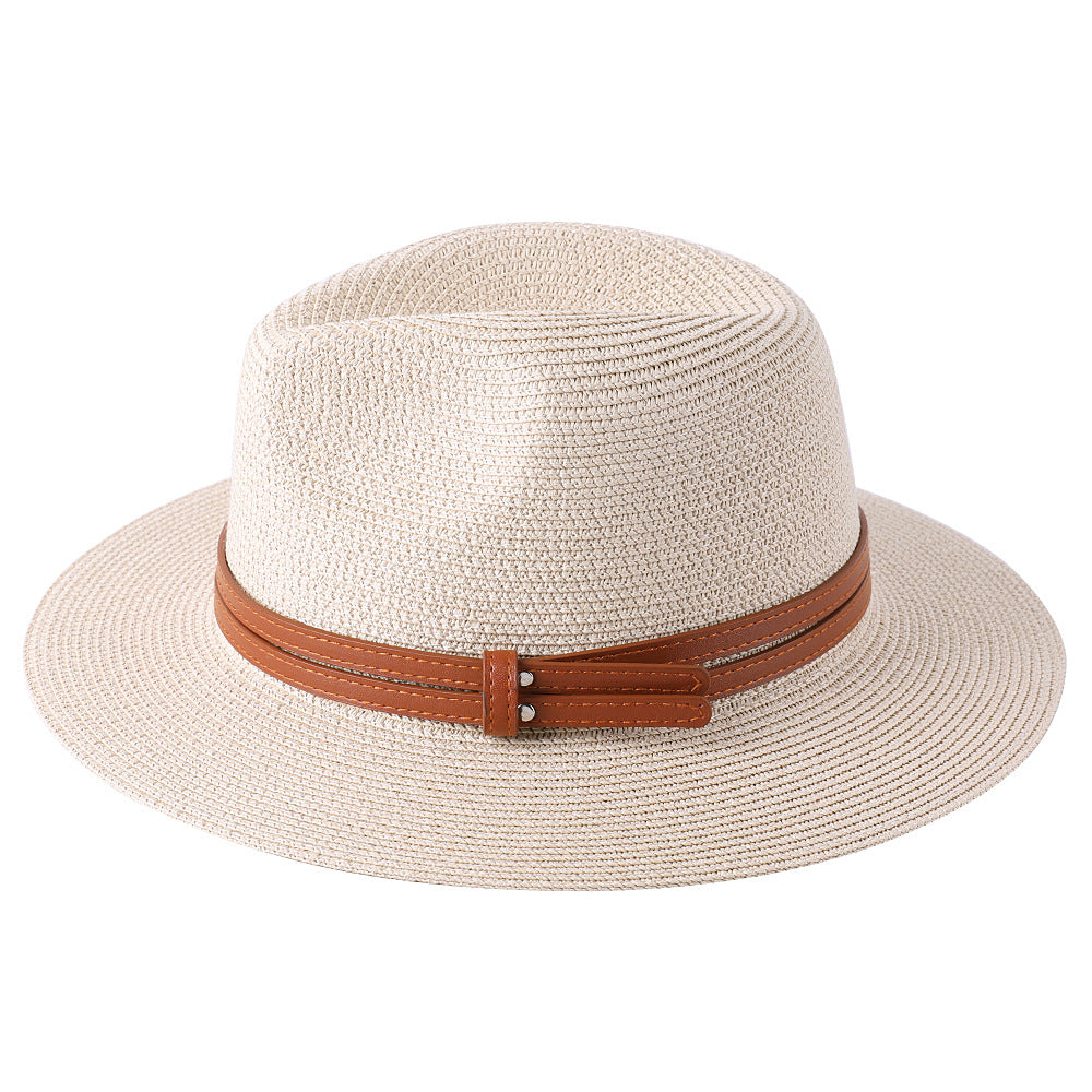 Sun Protection Hats & Caps Panama Straw Fedora — Natural | KIMLUD