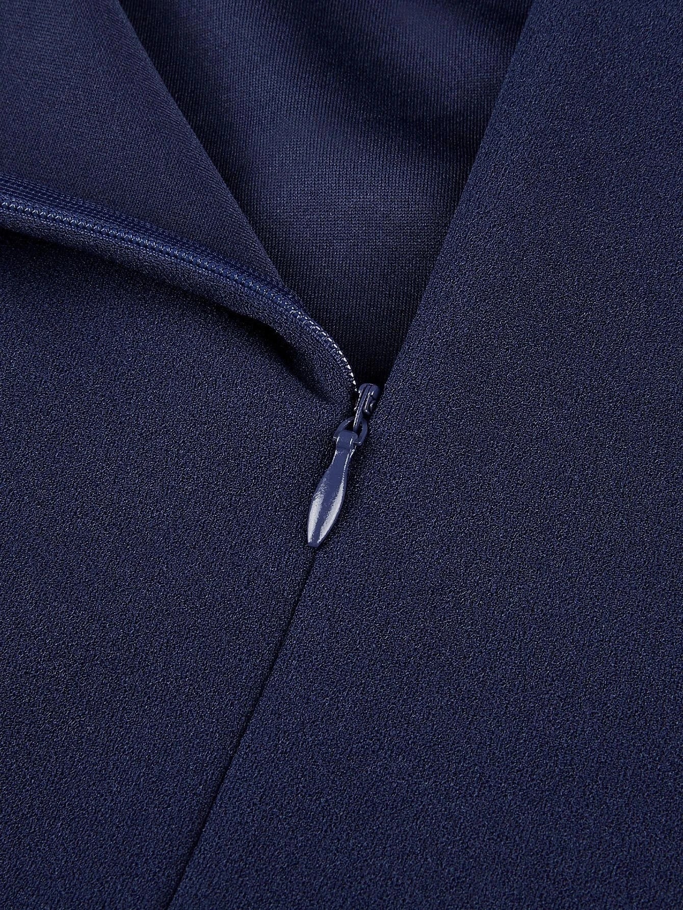 Ruched Sleeveless Slim Sheath Dress — Navy | KIMLUD