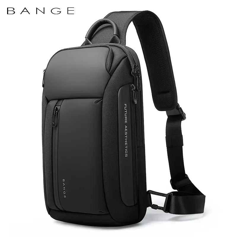 KIMLUD, BANGE Brand Design Oxford Trendy Waterproof Materials Men Chest Bag with Large Capacity Fashion Multi-Pockets Slim bag for male, KIMLUD Womens Clothes