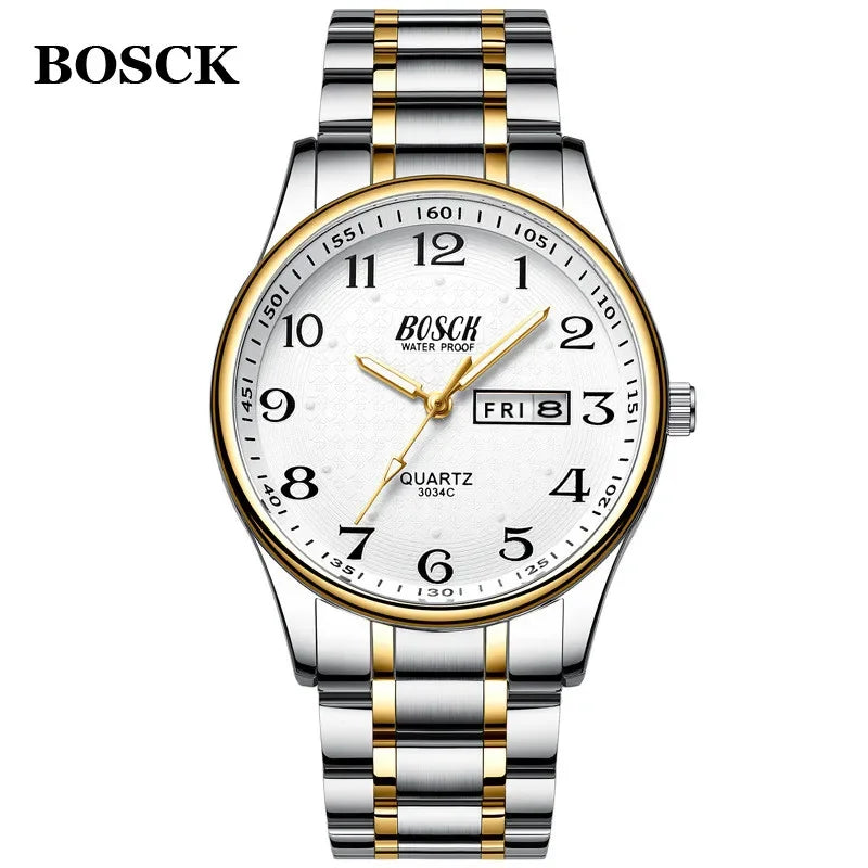 Relogio Masculino Men's Watch Luxury Full Steel Watches Fashion Quartz Wristwatch Waterproof Date Male Clock Relojes Hombre