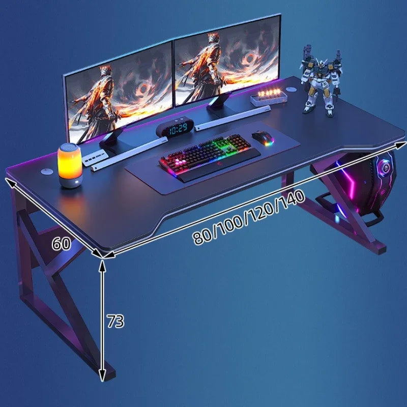 Standing Computer Desk Home Office Gaming Study Laptop Table Steel Frame Escritorios Table Gaming Pc De Oficina Furniture