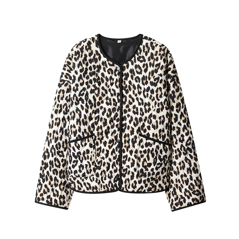 Women Print Cotton Jacket Colorful Casual Turn-down Collar Long Sleeve Single Breasted Pocket Jackets Autumn Winter Fashion Coat