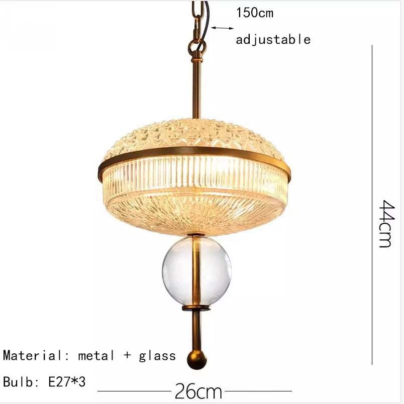 Champagne Glass Pendant Light Creative Hanging Lamp 3000K Gold Metal For Hotel Parlor Dining Room Bedroom