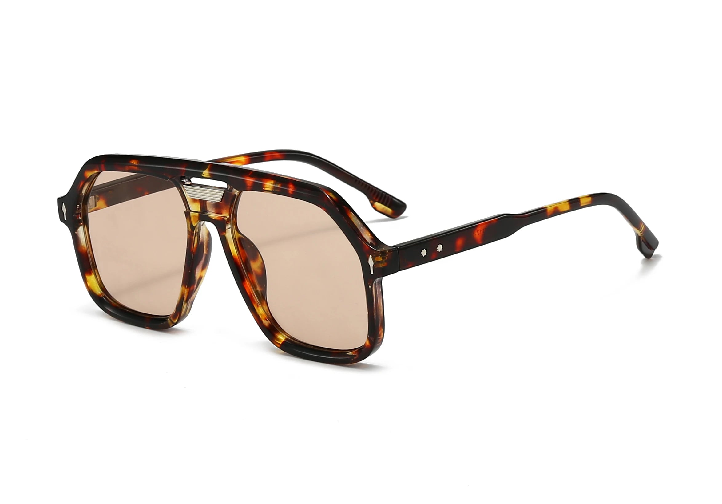 Acetate Sunglasses Oversized Vintage Hip Hop Square — Black | KIMLUD