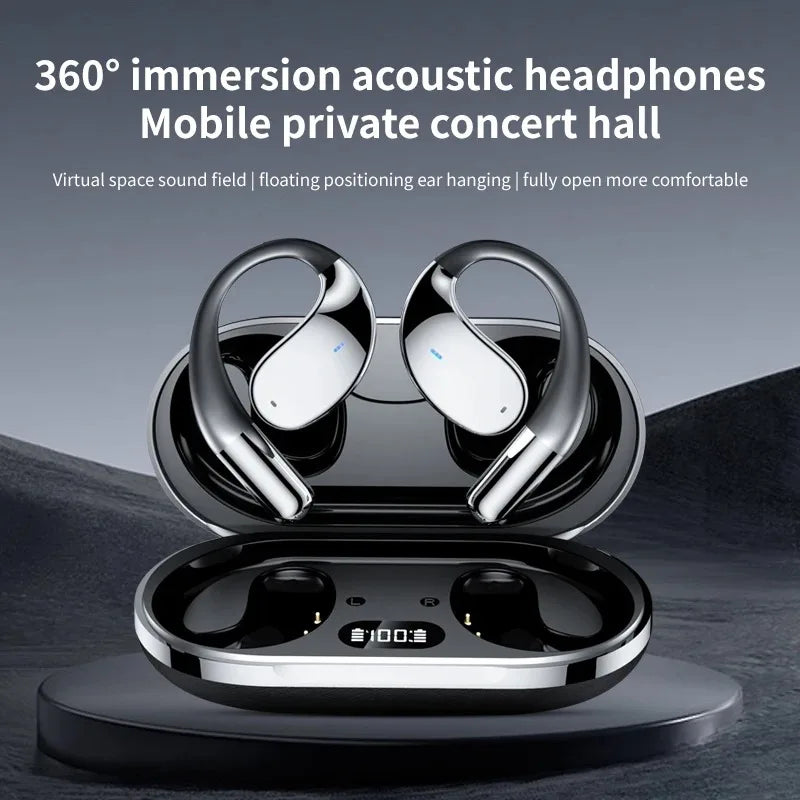 Wireless Translation Earbuds HiFi Bass ENC Noise Reduction — Black | KIMLUD
