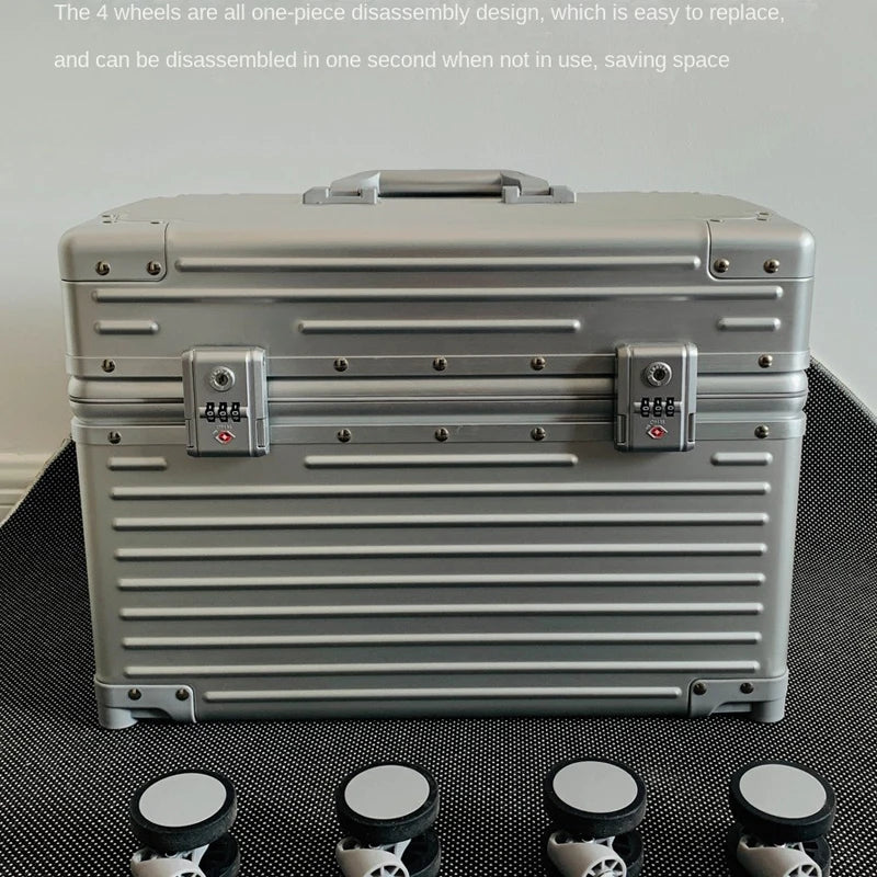 18 Inch Aluminium Frame Camera Equipment Case With Wheels Trolley Case 20 Inch Suitcase Trip Cabin 22 Inch On the Flap Suitcase