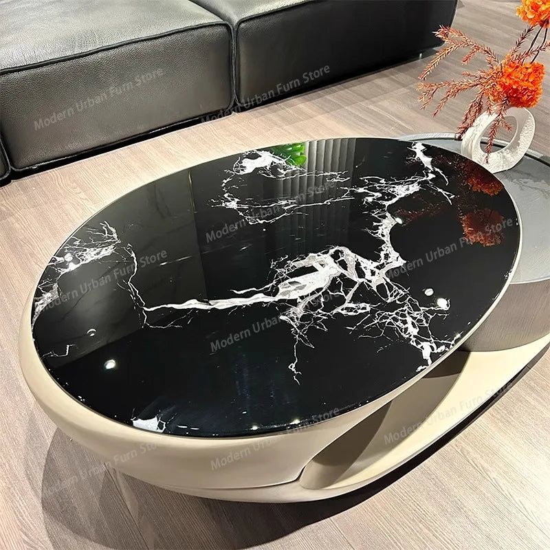 Nordic Modern Furnitures for Garden Coffee  Sedentary  Round Coffee Table Motorhome Living Room Coffee Table Luxury Furniture