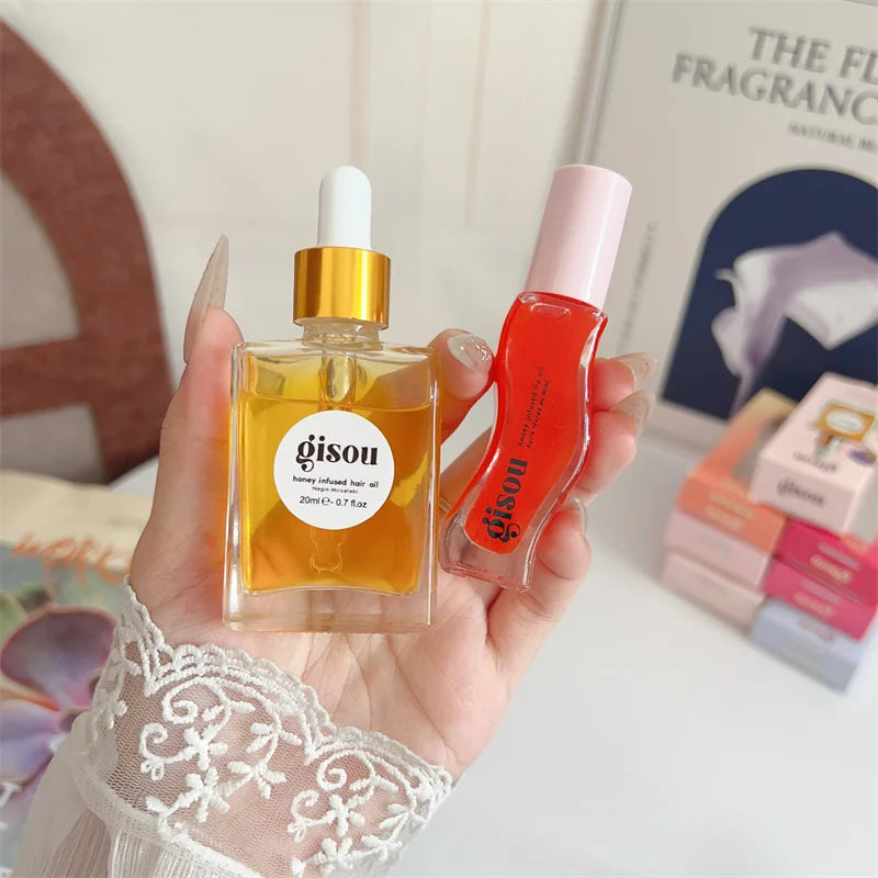Honey Infused Hair Oil Travel Size With Mirsalehi Honey For Silkier, Healthier Strands — Gold | KIMLUD