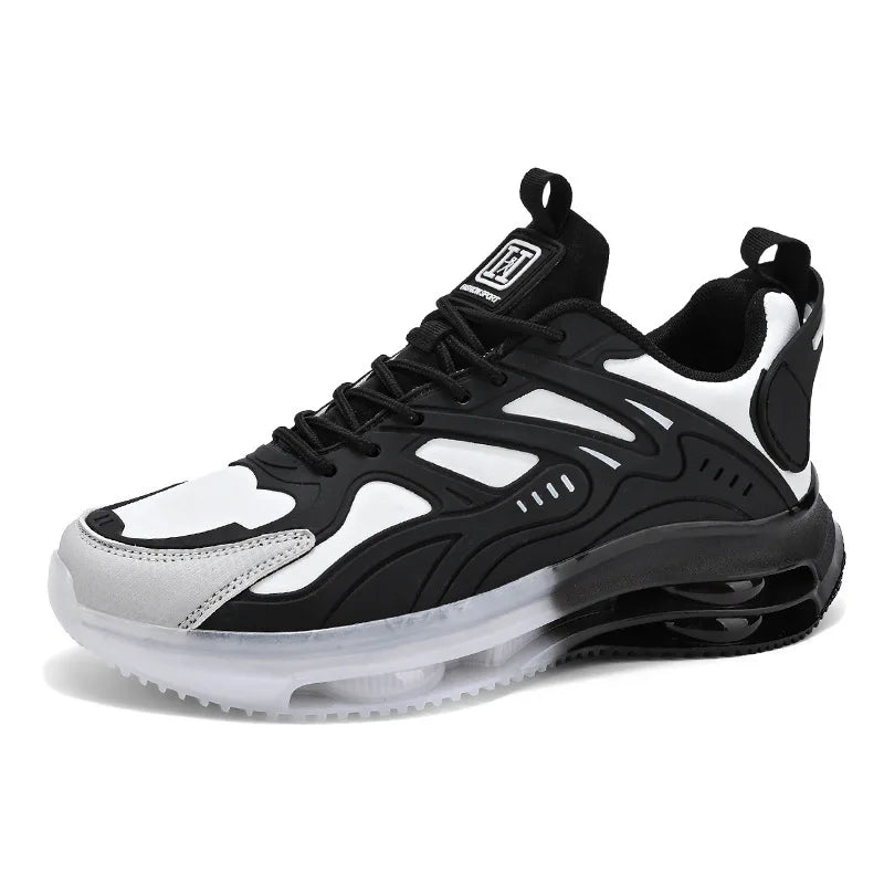 Men Breathable Mesh Air-cushion Running Sneakers Trendy Shock Absorb Training Shoes Men's Basketball Shoes Zapatillas De Deporte