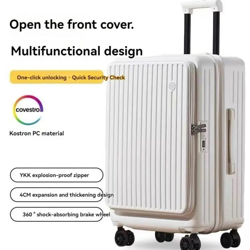 19 minutes ago, the expandable zipper box with an open lid is 20 inches. It is a male suitcase and a travel suitcase for female
