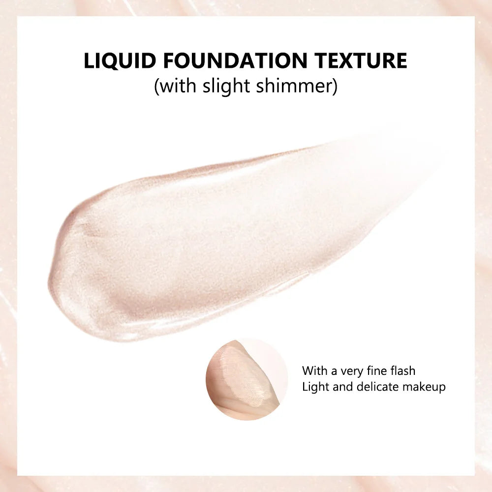 Natural Glow Enhancer Foundation Glowing Moisturizing Lightweight base Multi-purpose Face Body Glitter Cream Bronzer For Paris