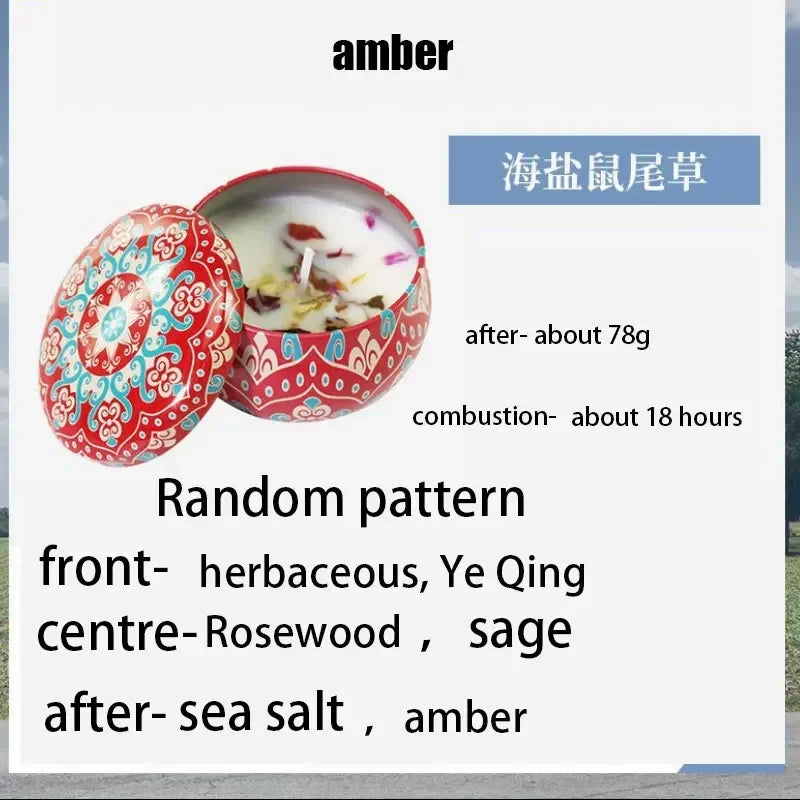 KIMLUD, Gbbma A box of notes Scented candles Use natural dried flowers candles For indoor aromatherapy, KIMLUD Womens Clothes