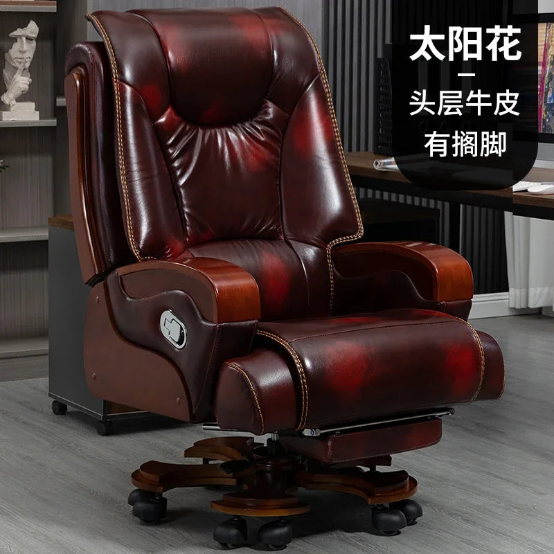 HSN boss chair office home computer leather can lie down comfortably sedentary backrest to class chair seat