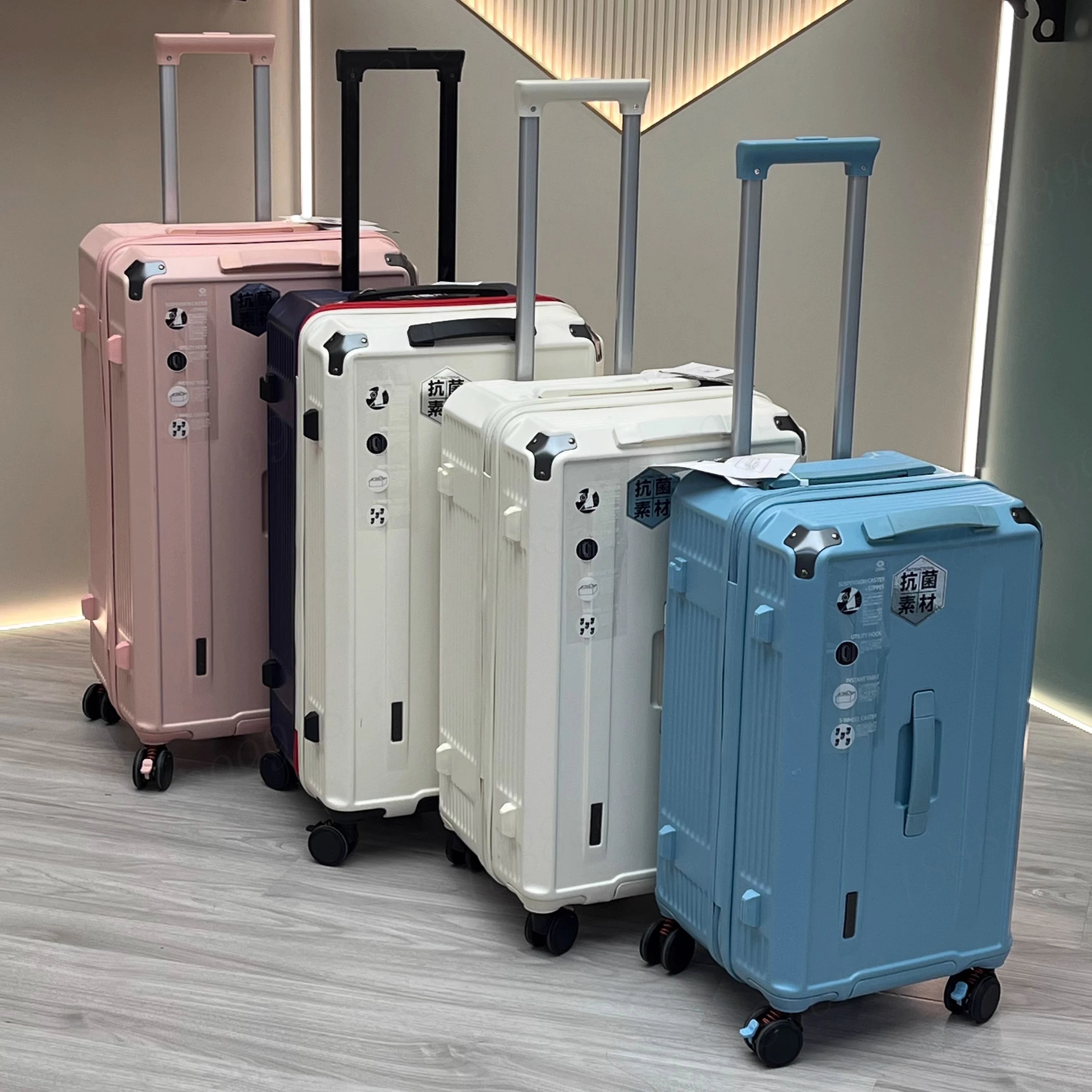 Large Size Suitcase with Five Wheels Brake Luggage Carrier 28 inch PC Material Cabin Trip Suitcase TSA Lock 32/36/50 inches