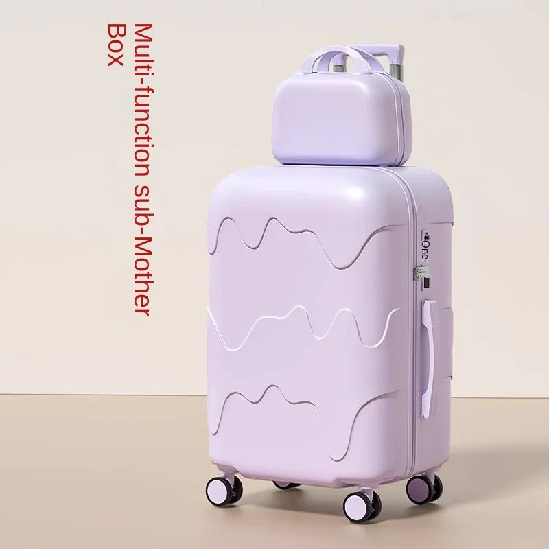 Luggage Set 28 inch Large Capacity Suitcase Trolley Case 20/22/24/26 inch Travel Suitcase USB Port Boarding Box Cosmetic Case