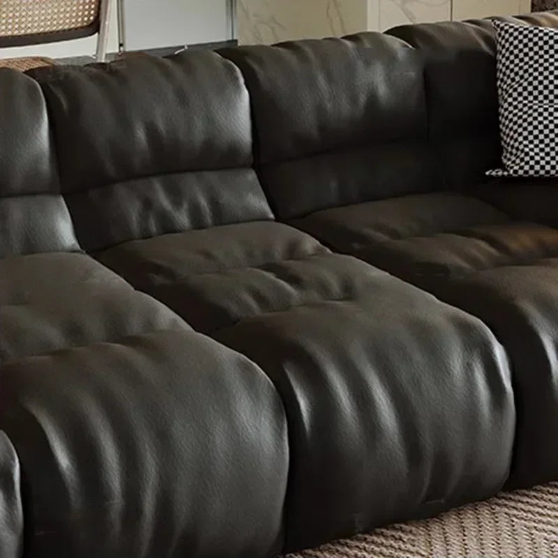 Puff Leather Sofa Bedrooms Comfortable Reclining Luxury Designer Lazy Sofa Modern Minimalist Sofy Do Salonu Home Furniture