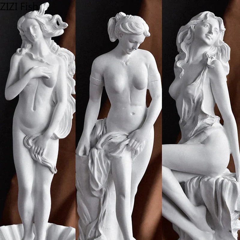 Mythological Figures Venus Goddess Statue Desk Decoration Ornaments Creative Characters Resin Sculpture Room Aesthetic Decor
