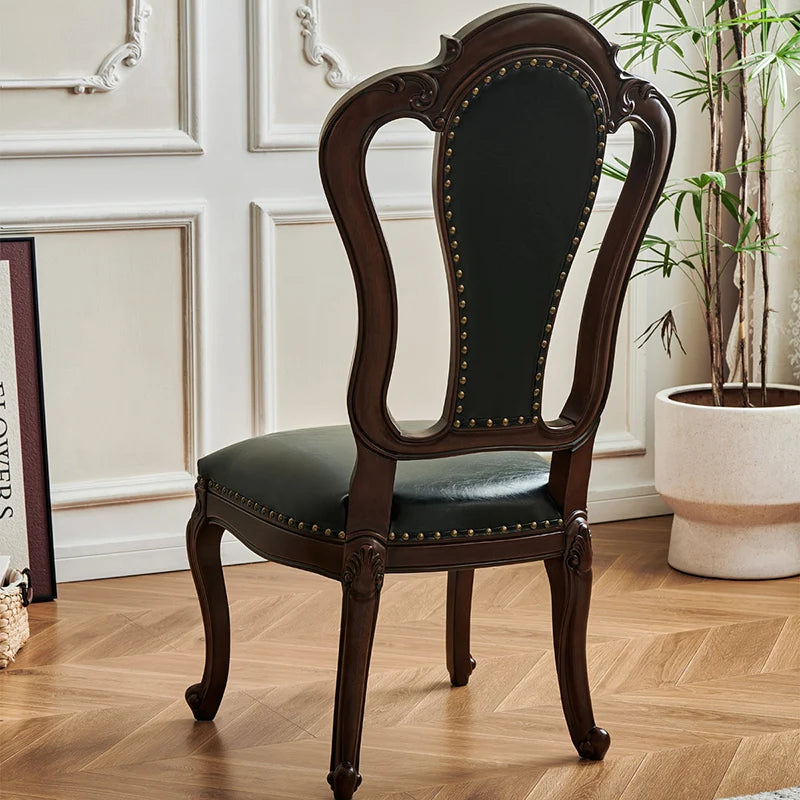 Leather Modern Dining Chairs Wooden Nordic Designer Clear Dining Chairs Living Room Makeup Sillas Para Comedor Home Furniture