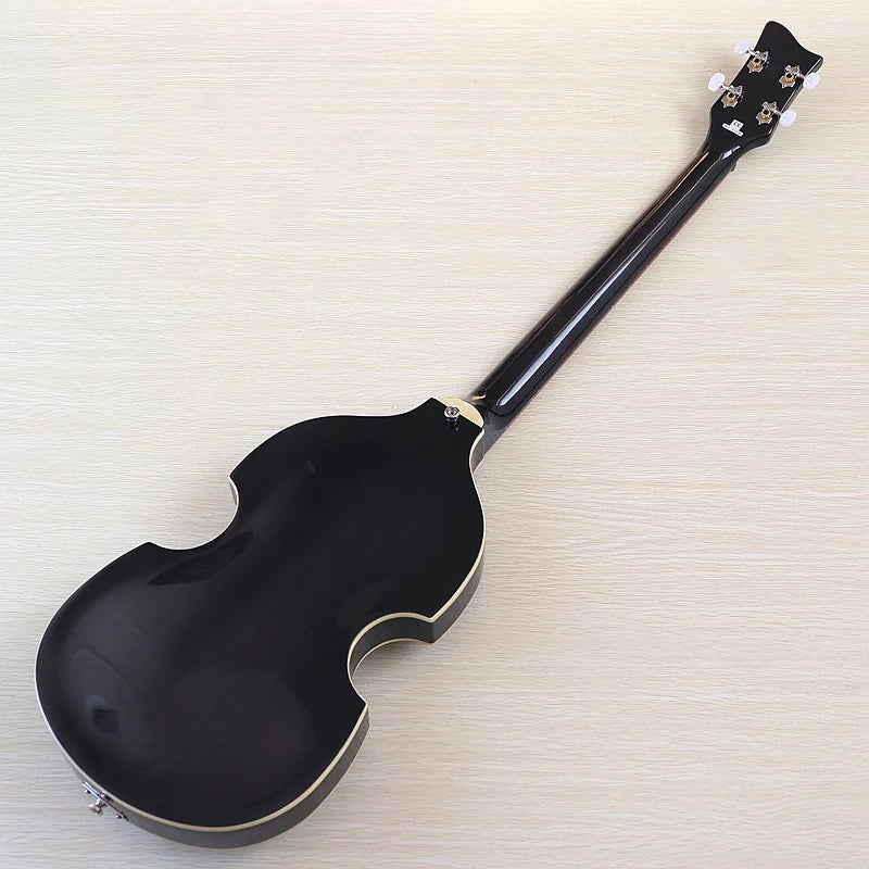 Flame Maple Violin Bass Guitar 41-Inch — Sunburst | KIMLUD