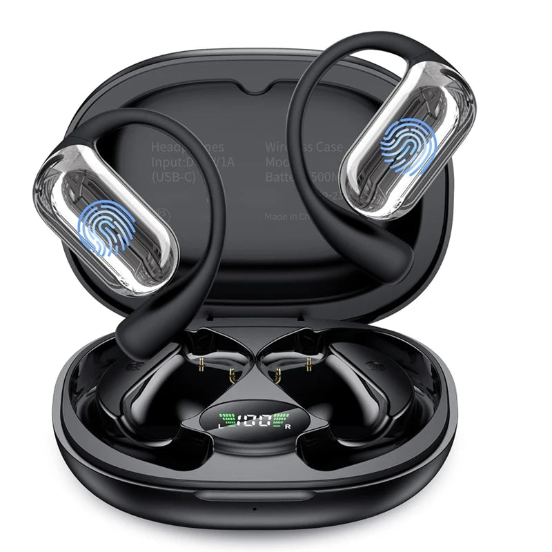 UYUXIO Real Time Translator Headphones AI Language Translation Earbuds 144 Languages & Accents 3 in 1 OWS Ear Buds for Business