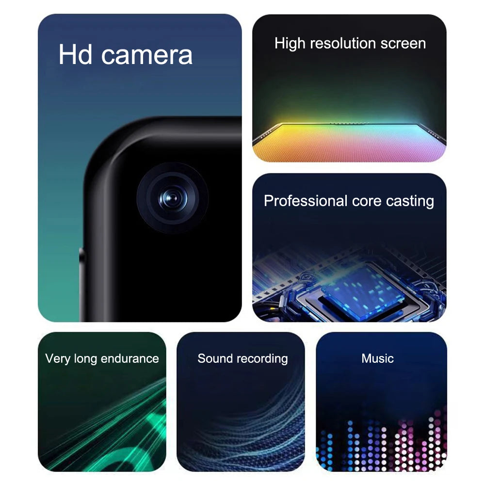 KIMLUD, MP3 Music Player with Bluetooth 5.4 HiFi MP4 Walkman Full Touch Screen Built-in Speaker Recorder Camera Video Player FM/E-book, KIMLUD Womens Clothes