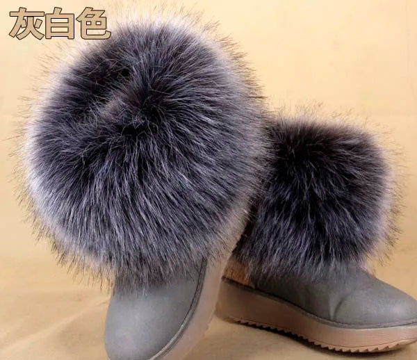 Faux Fur Boots Leg Warmer Cuffs Elastic DIY Accessory — Black | KIMLUD