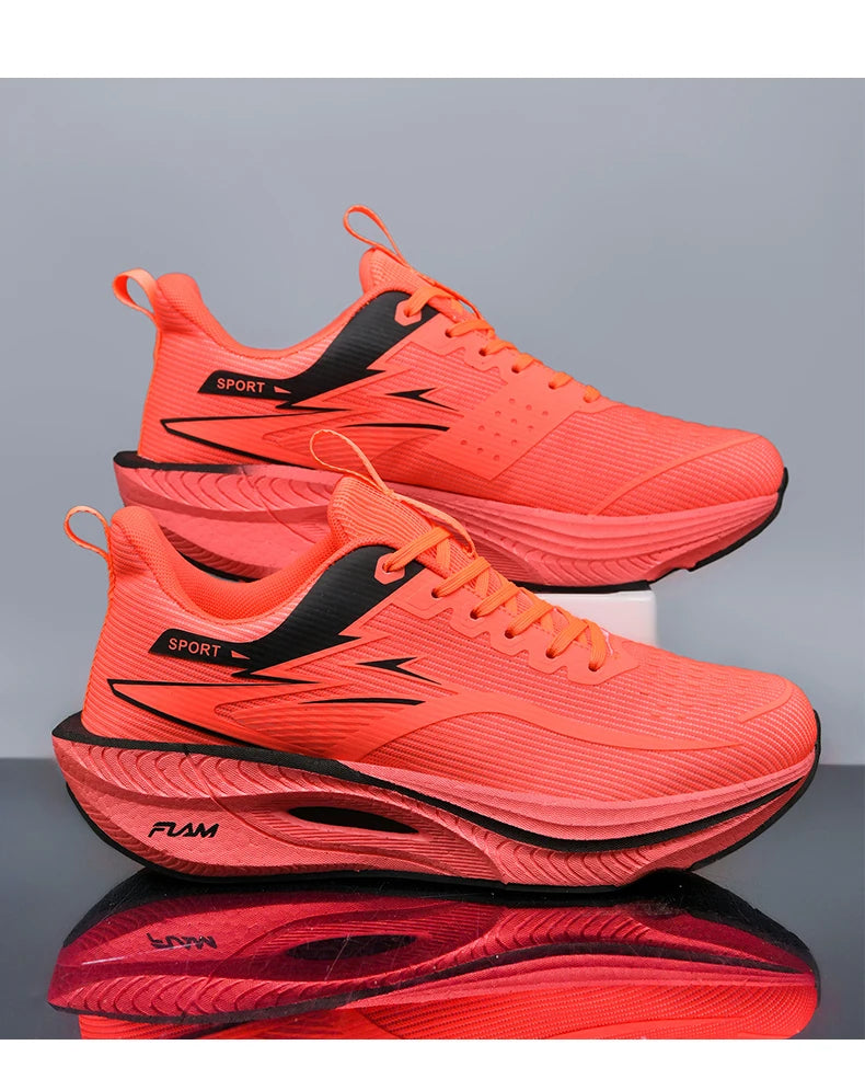 Men Sports Running Shoes Casual Marathon Breathable Lightweight Women's Comfortable Athletic Nonskid Walking Sneakers Outdoors
