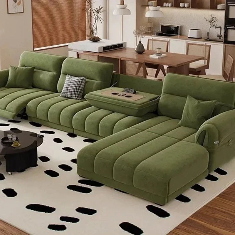 Green European Living Room Sofa Design Extendable Floor Recliner Living Room Sofas Nordic Modern Divano Adhd Home Furniture