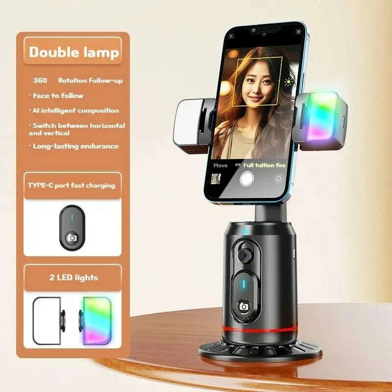 fangtuosi-360-rotation-follow-up-gimbal-stabilizer-monopod-desktop-tracking-gimbal-with-remote-for-phone-live-photographykimludkimlud-35571245