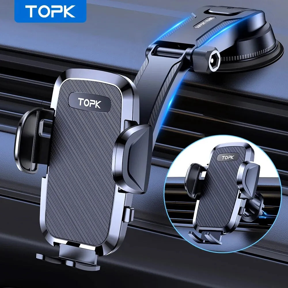 Car Phone Holder Mount – 2-In-1 Handsfree – Universal | KIMLUD