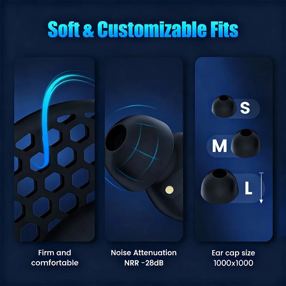 Satin-Matte ABS Earbuds Sleep-Optimized Noise-Blocking — Mint Green | KIMLUD