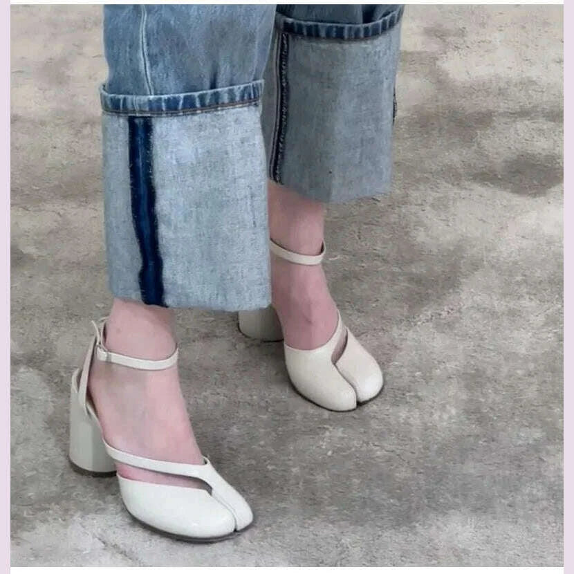 ins-style-fashion-patent-leather-split-toe-women-pumps-spring-summer-thick-high-heels-slingbacks-female-tabi-chunky-casual-shoeskimlud-womens-fashion-34621479