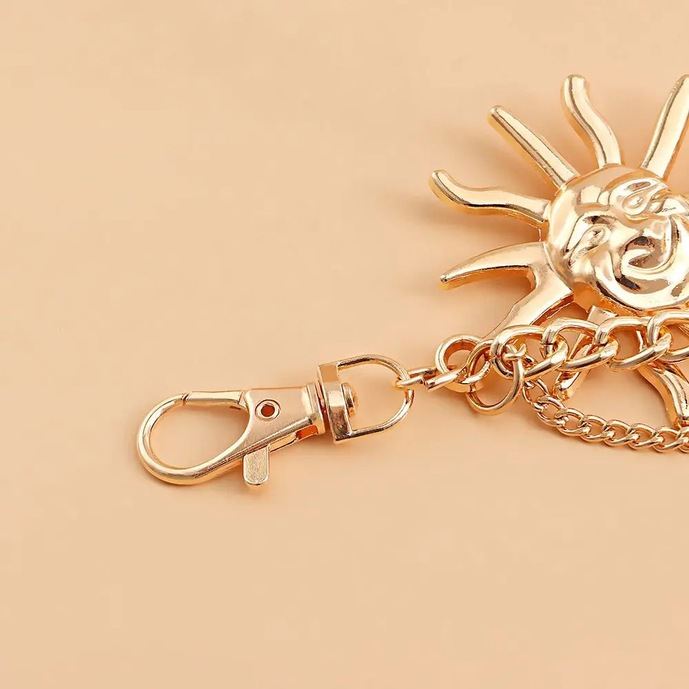 Metal Waist Chain Belt Punk Hip Hop Style — Gold | KIMLUD