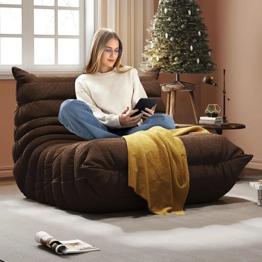 Bag Chair, Fireside Chair, Large Bean Bag Chair for Adults, Bean Bag Chairs for Teens with HighResilience Foam, NonSlip Store