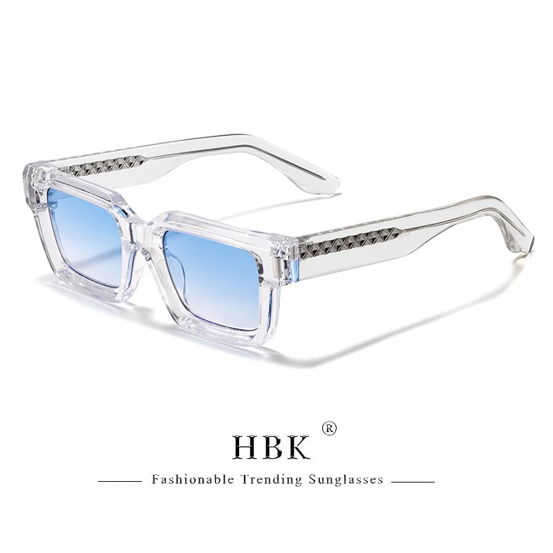 Punk Vintage Square Sunglasses Small Frame — Black | KIMLUD