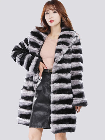 Fur Coat – Winter Warmth – Man-Made Fiber – Long | KIMLUD