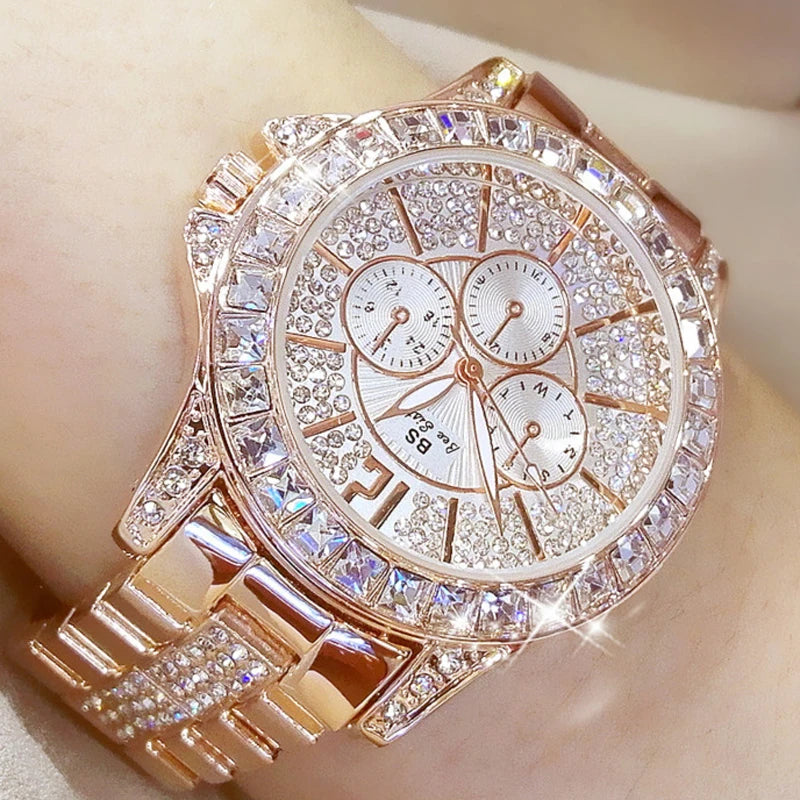 New Women Watch Quartz Diamond Luxury Watch Fashion Top Brand Wristwatch Fashion Watch Ladies Crystal Wristwatches