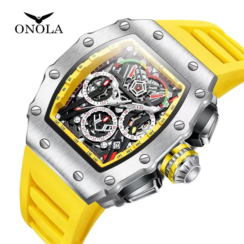 Sport Watch Quartz Chronograph Luminous — Black | KIMLUD