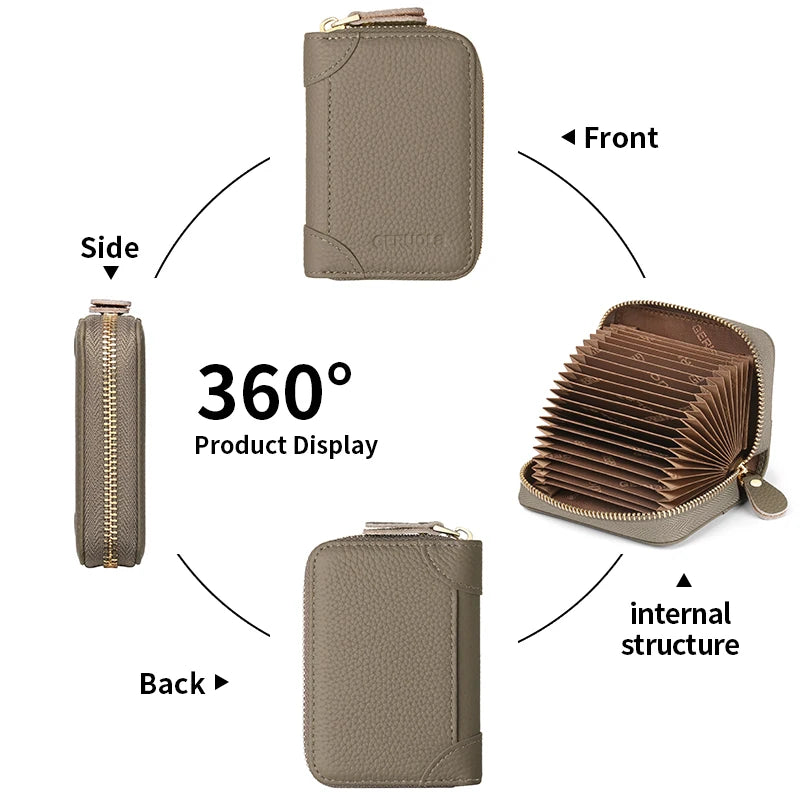 Card Holder – RFID Protected – Top-Grain Cowhide Leather | KIMLUD