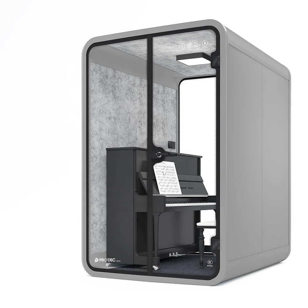 Video Conference Privacy Booth – Movable Soundproof – Aluminum Frame | KIMLUD