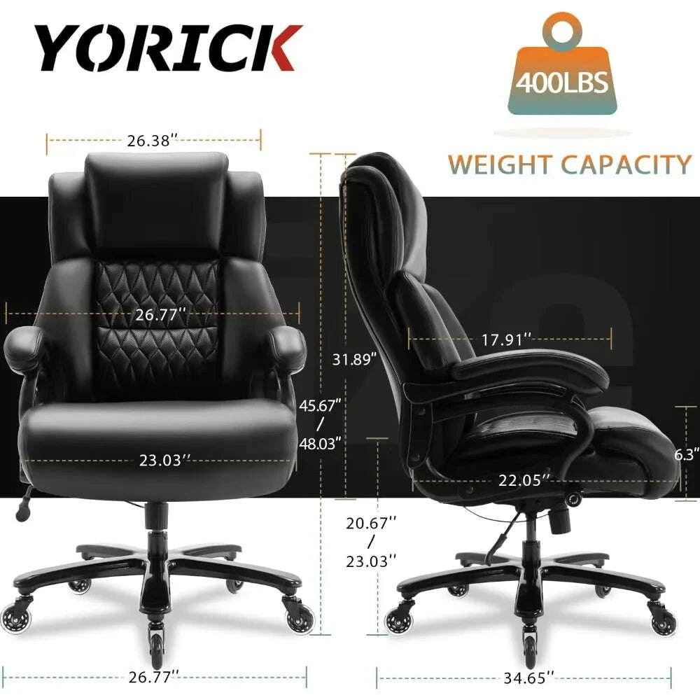 400lbs-office-chair--adjustable-lumbar-support-quiet-rubber-wheels-heavy-duty-metal-basehigh-back-large-executive-computer-deskkimludkimlud-35571295