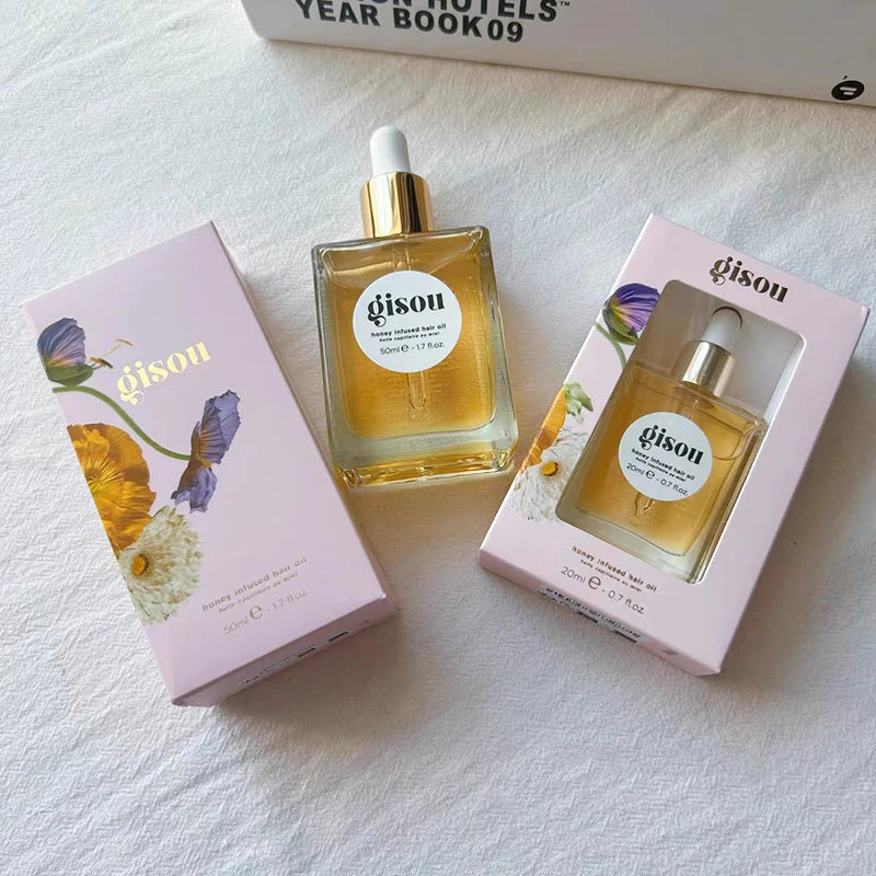Fashion Gisou Honey Infused Hair Care Oil Improve Dry Restless Hair Care Soft Long Lasting Fragrance Retention Hair Conditioner
